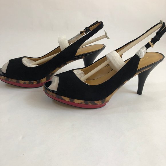 Nine Shoes - Nine West - Size 9 - Peep Toe Sling Back